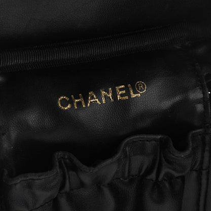 CHANEL Cocomark Vanity Handbag Caviar Skin Black Gold-Tone Hardware, Pre-Owned