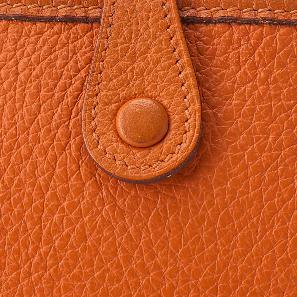 HERMES エヴリン TPM ショルダーバッグ トライオン オレンジ ゴールド金具 中古