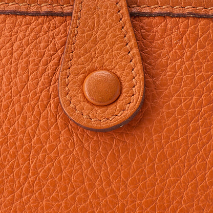 HERMES エヴリン TPM ショルダーバッグ トライオン オレンジ ゴールド金具 中古