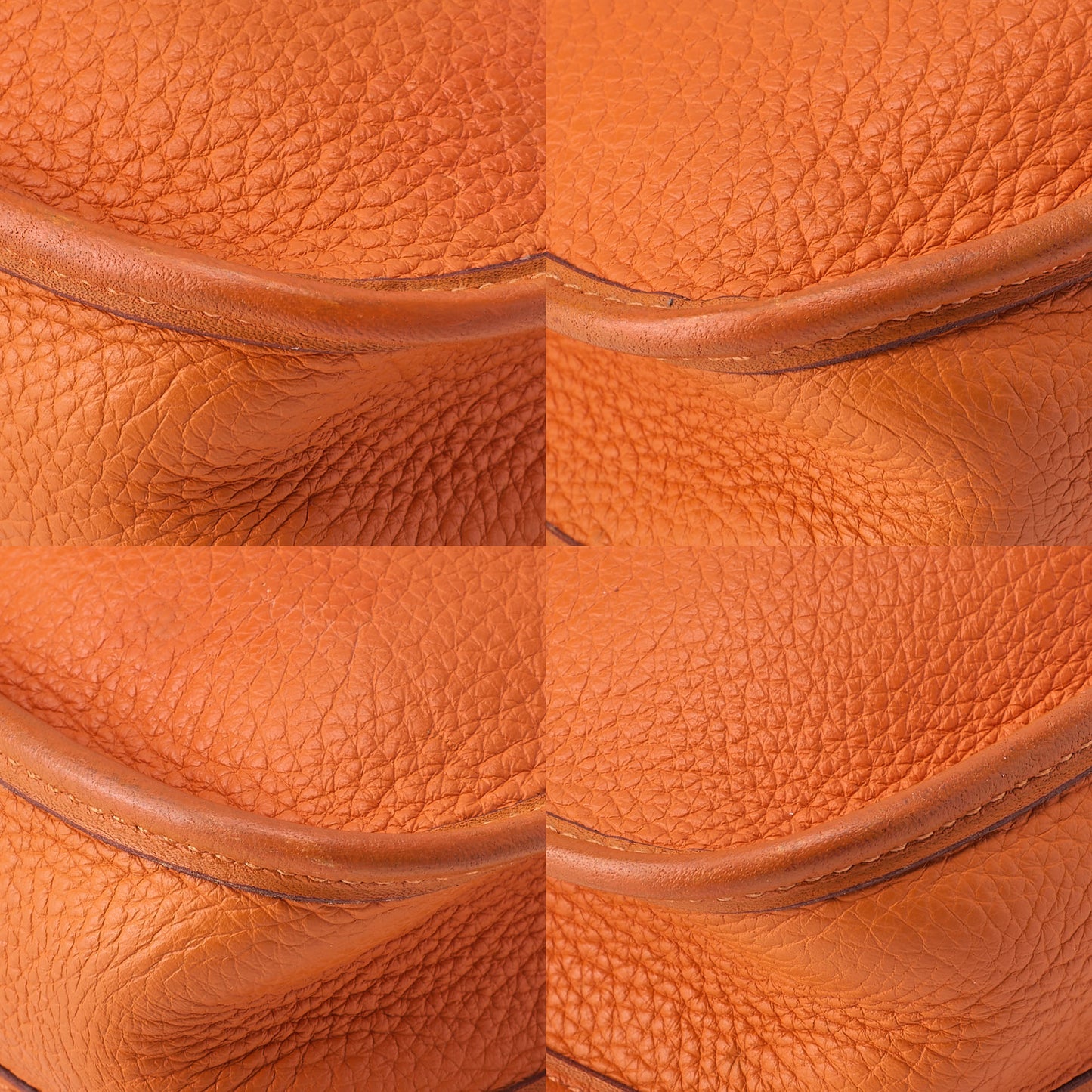 HERMES エヴリン TPM ショルダーバッグ トライオン オレンジ ゴールド金具 中古