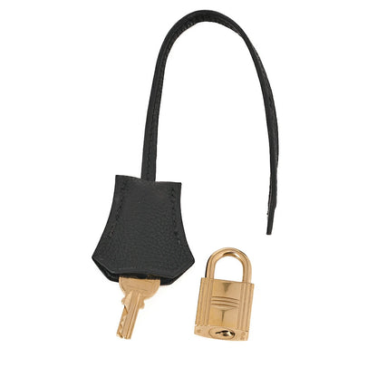 HERMES Birkin 30 Handbag Togo Black Gold-Tone Hardware, Pre-Owned