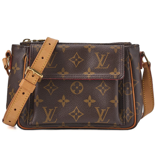 LOUIS VUITTON Louis Vuitton Monogram Vivacitte PM M51165 Shoulder Bag Brown Gold-Tone Hardware, Pre-Owned