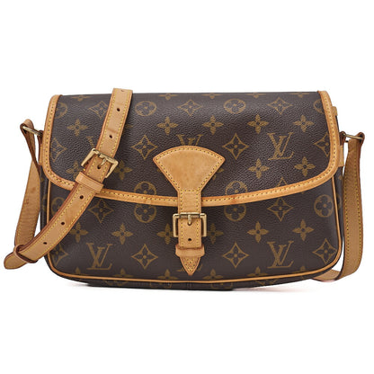 LOUIS VUITTON ルイヴィトン モノグラム ソローニュ M42250 ショルダーバッグ ブラウン ゴールド金具 中古