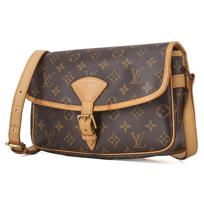 LOUIS VUITTON ルイヴィトン モノグラム ソローニュ M42250 ショルダーバッグ ブラウン ゴールド金具 中古