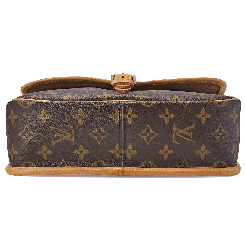 LOUIS VUITTON ルイヴィトン モノグラム ソローニュ M42250 ショルダーバッグ ブラウン ゴールド金具 中古