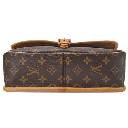 LOUIS VUITTON ルイヴィトン モノグラム ソローニュ M42250 ショルダーバッグ ブラウン ゴールド金具 中古