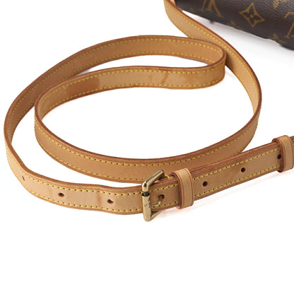 LOUIS VUITTON ルイヴィトン モノグラム ソローニュ M42250 ショルダーバッグ ブラウン ゴールド金具 中古
