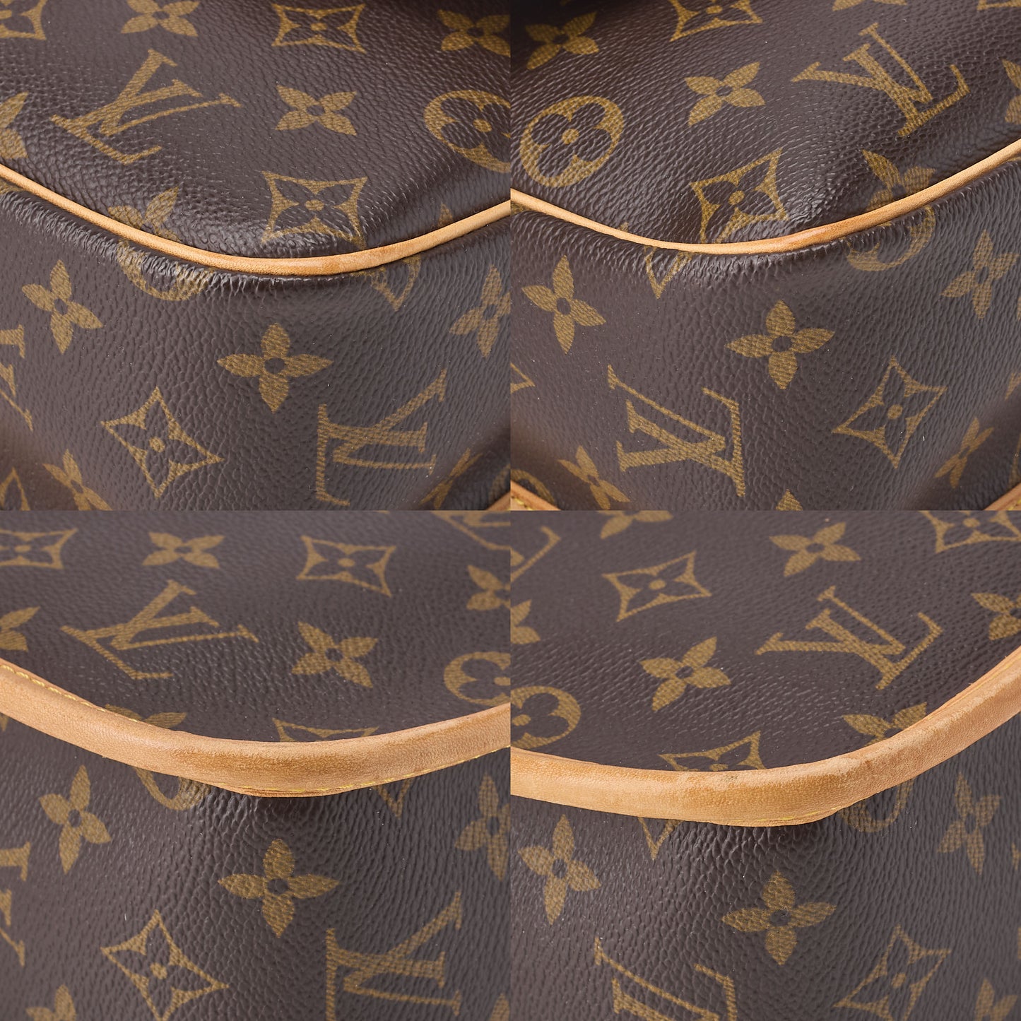 LOUIS VUITTON ルイヴィトン モノグラム ソローニュ M42250 ショルダーバッグ ブラウン ゴールド金具 中古