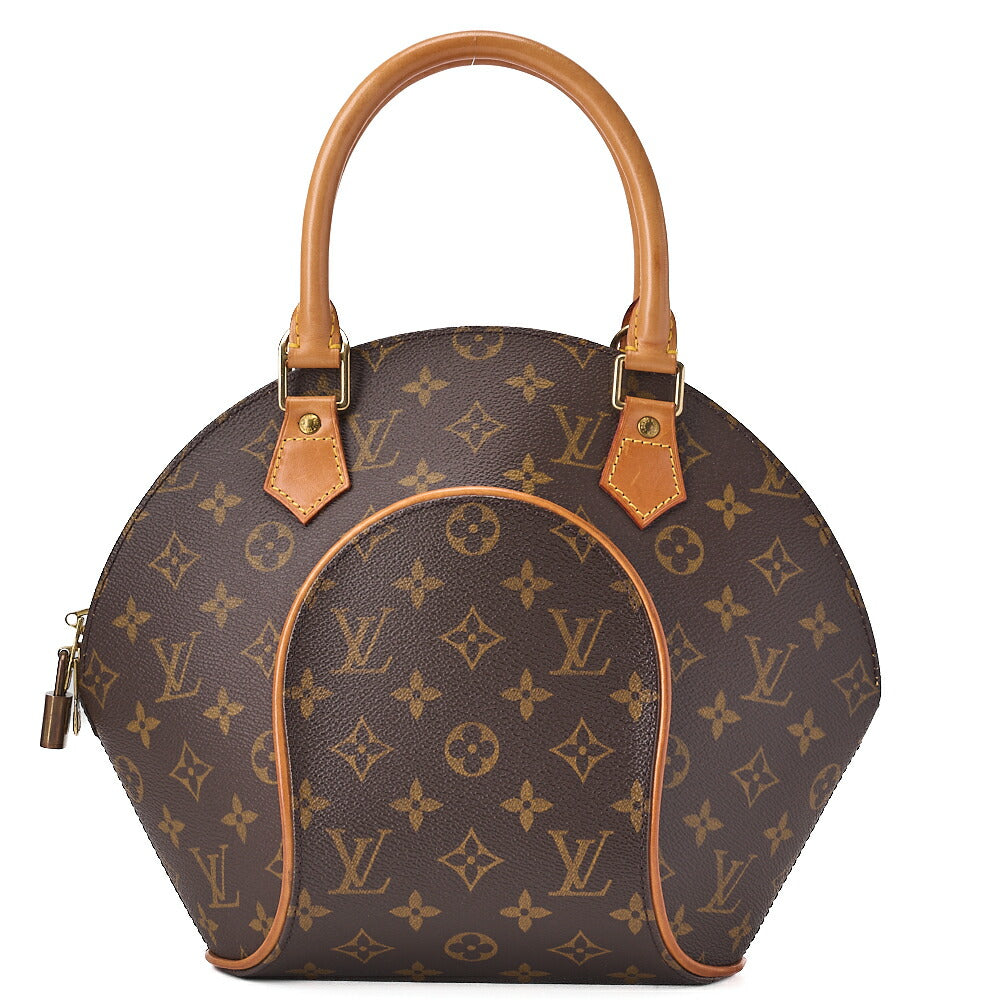 LOUIS VUITTON ルイヴィトン モノグラム エリプスPM M51127 ブラウン ハンドバッグ ゴールド金具 中古