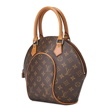 LOUIS VUITTON ルイヴィトン モノグラム エリプスPM M51127 ブラウン ハンドバッグ ゴールド金具 中古