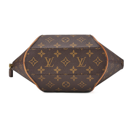 LOUIS VUITTON ルイヴィトン モノグラム エリプスPM M51127 ブラウン ハンドバッグ ゴールド金具 中古