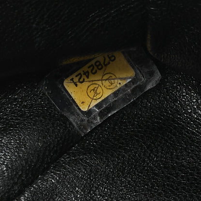 シャネル マトラッセ ツイード ダブルフラップ 25cm チェーンショルダー バイカラー シルバー金具 中古
