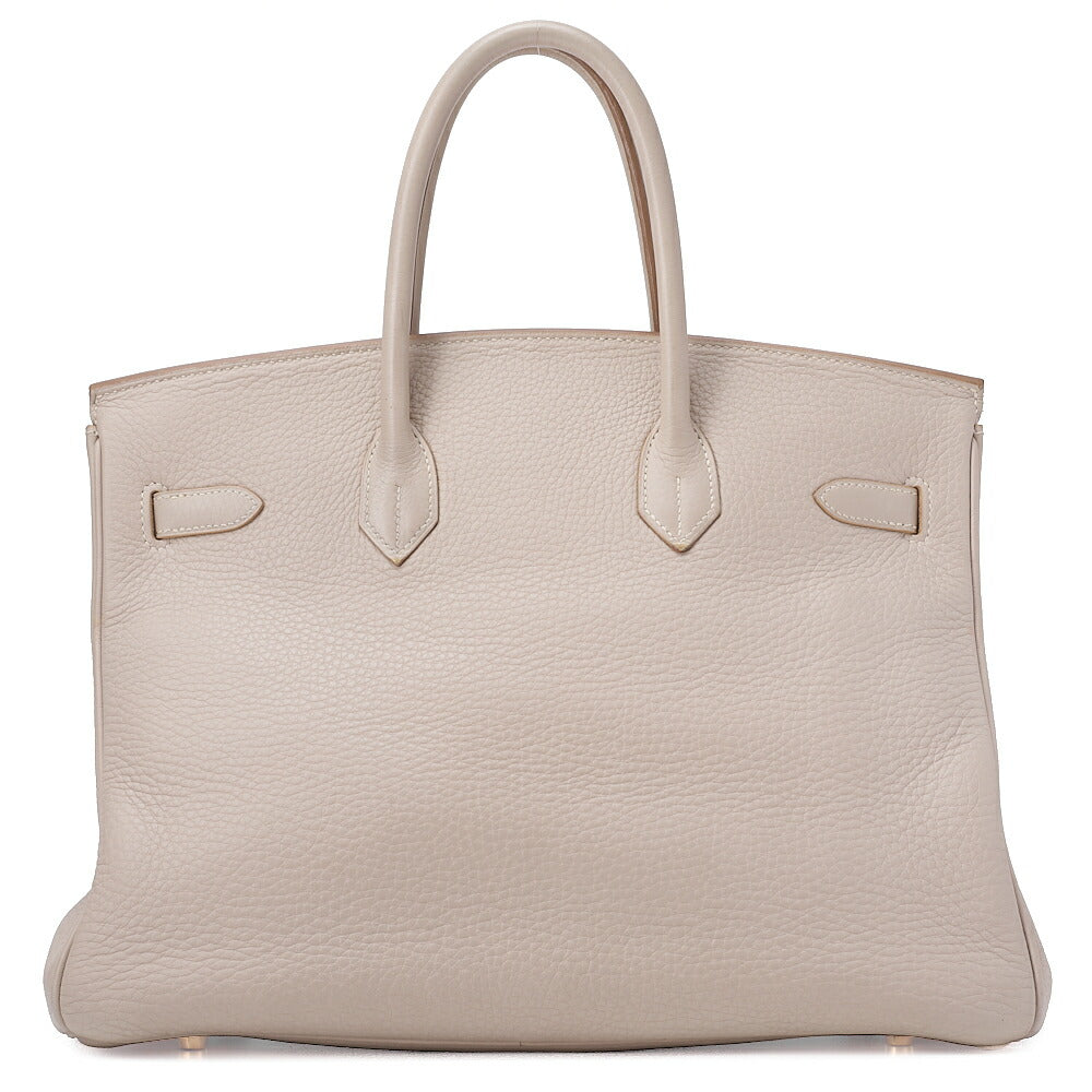 HERMES バーキン35 ハンドバッグ トリヨンクレマンス グリトゥルティエール ゴールド金具 中古品