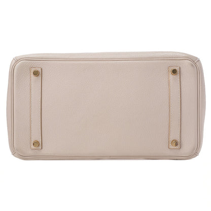 HERMES バーキン35 ハンドバッグ トリヨンクレマンス グリトゥルティエール ゴールド金具 中古品