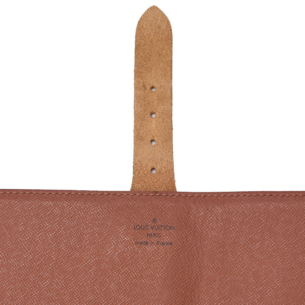 LOUIS VUITTON ルイヴィトン モノグラム カルトシエールGM ショルダーバッグ ブラウン ゴールド金具 中古