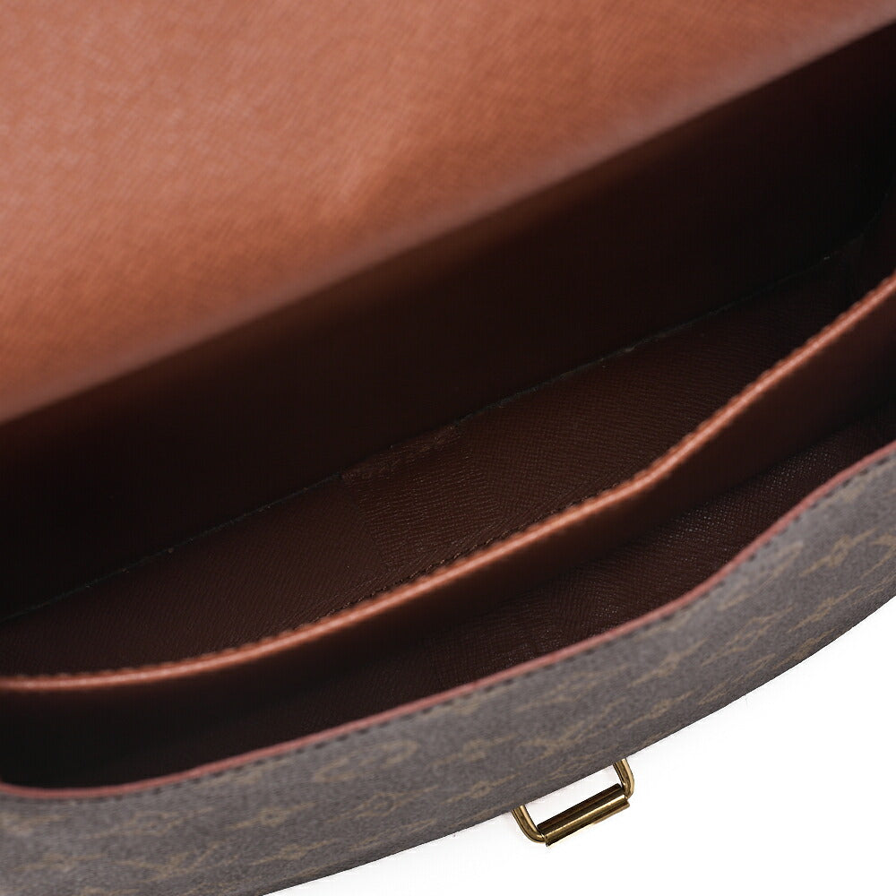 LOUIS VUITTON ルイヴィトン モノグラム カルトシエールGM ショルダーバッグ ブラウン ゴールド金具 中古