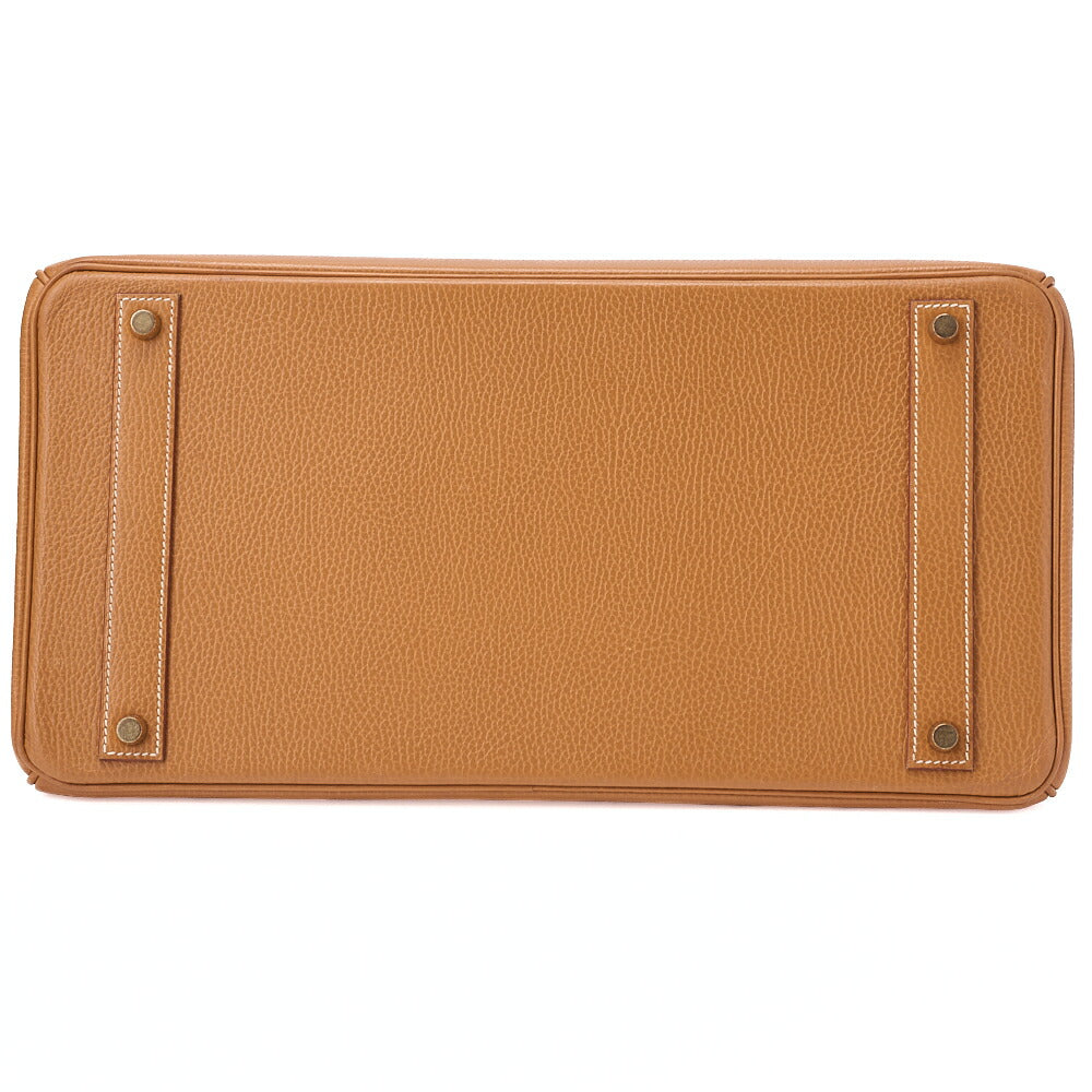 エルメス バーキン40 ハンドバッグ アルデンヌ ゴールド ゴールド金具 中古品