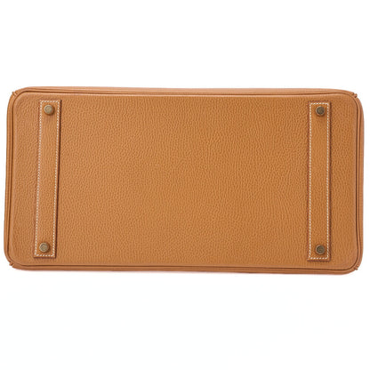 エルメス バーキン40 ハンドバッグ アルデンヌ ゴールド ゴールド金具 中古品