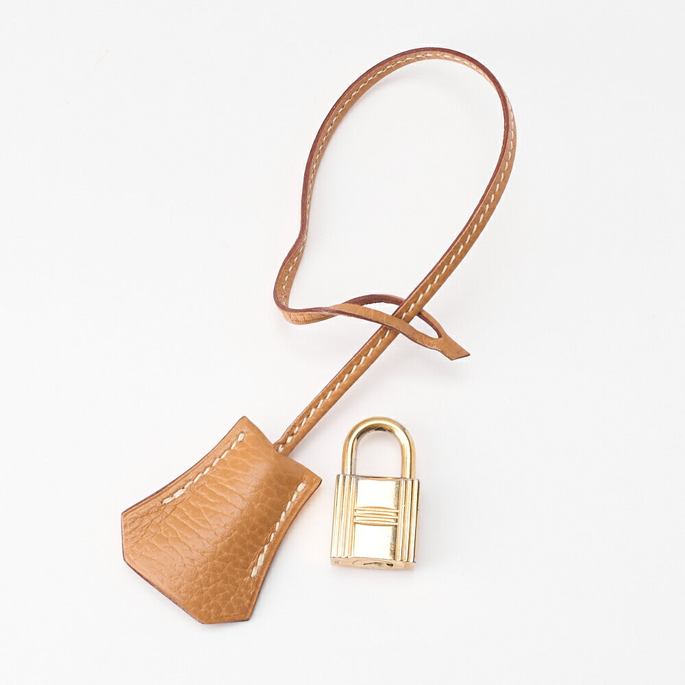 エルメス バーキン40 ハンドバッグ アルデンヌ ゴールド ゴールド金具 中古品