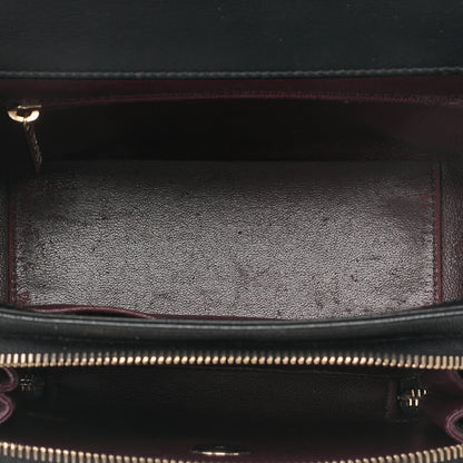 CHANEL Caviar Skin Business Affinity 2-Way Shoulder Bag Black Gold-Tone Hardware, Pre-Owned