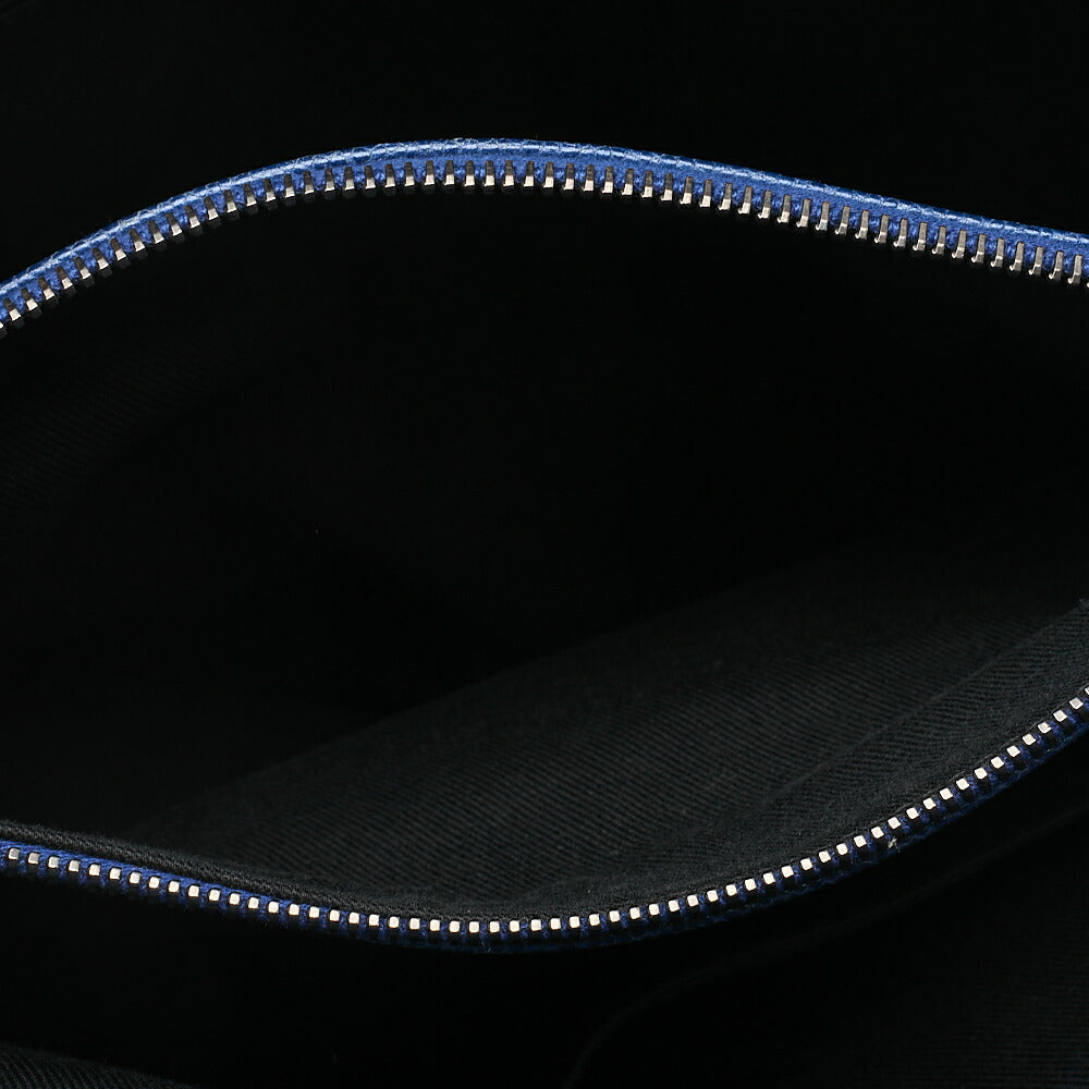 CHANEL Matelasse Coco Charm Chain Tote Bag Caviar Skin Blue Silver-Tone Hardware, Pre-Owned