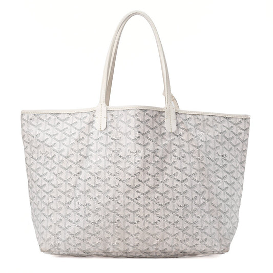 GOYARD [Goyard] Saint-Louis PM Tote Bag Coated Canvas White Silver-Tone Hardware, Pre-Owned