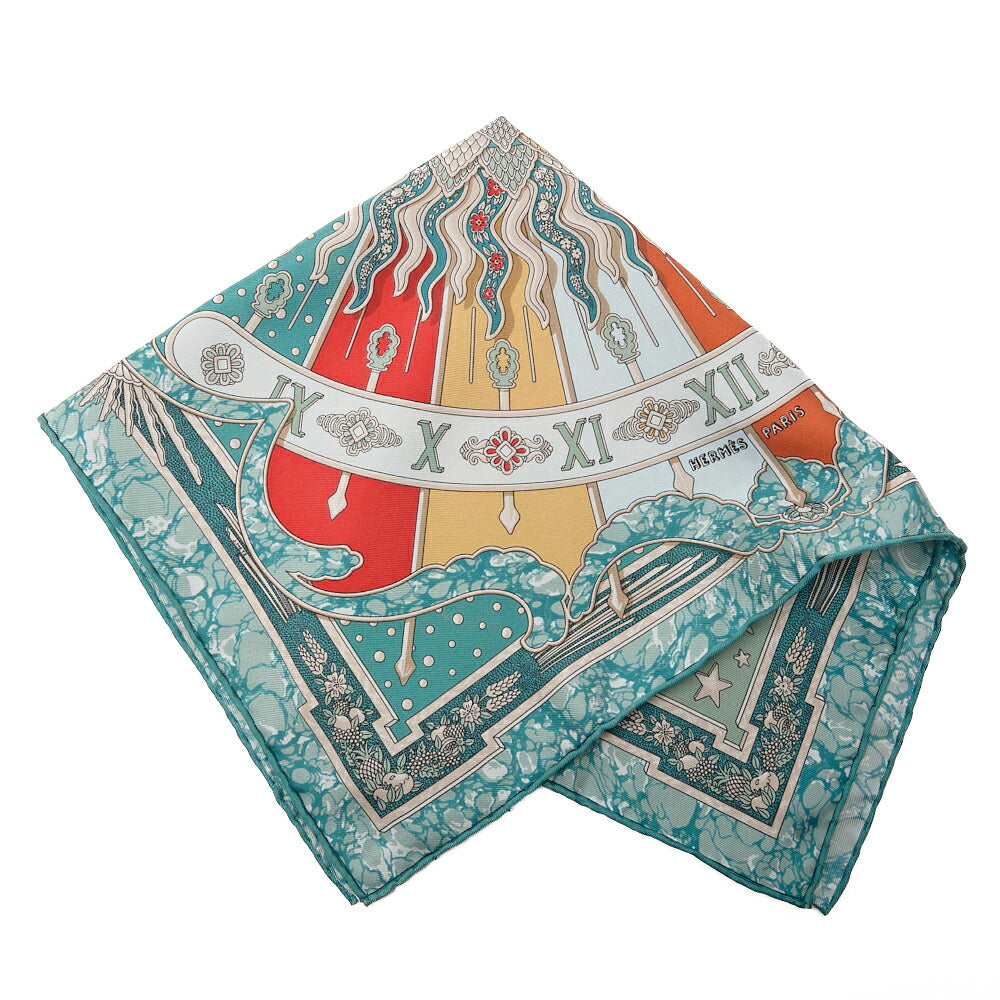 HERMES カレ40 CARPE DIEM 今日を楽しむ スカーフ マルチカラー、中古