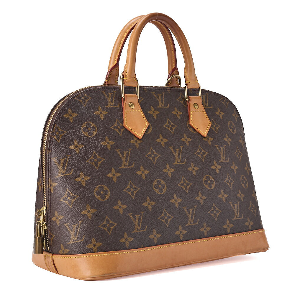 LOUIS VUITTON ルイヴィトン ハンドバッグ モノグラム アルマ PM ダミエ N51130 ブラウン ゴールド金具 中古