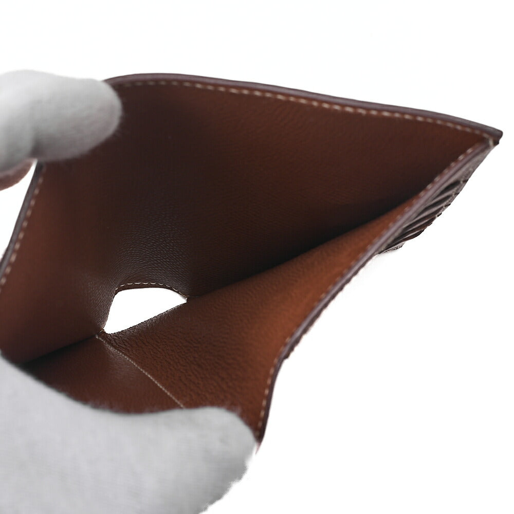 HERMES ケリーウォレット 3つ折り コンパクト エプソン ゴールド シルバー金具 中古