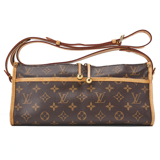 LOUIS VUITTON  Shoulder Bag Monogram Popin Couron Shoulder M40008 Brown Gold-Tone Hardware, Pre-Owned