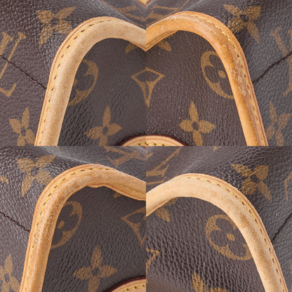 LOUIS VUITTON ショルダーバッグ モノグラム ポパンクール・ロン M40008 ブラウン ゴールド金具 中古品