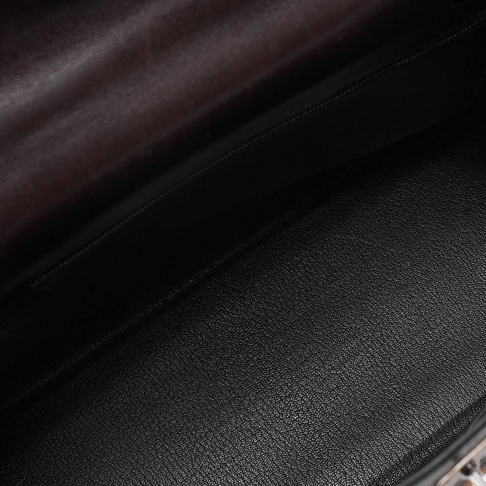 エルメス ケリー32 ハンドバッグ インシーム ビブラート × クシュベル 2way ブラウン × マルチカラー シルバー金具 中古