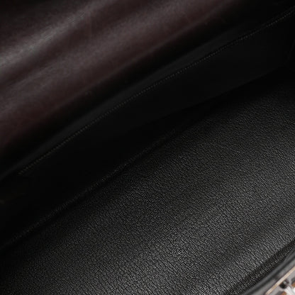エルメス ケリー32 ハンドバッグ インシーム ビブラート × クシュベル 2way ブラウン × マルチカラー シルバー金具 中古