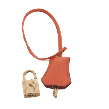 HERMES Birkin 35 Handbag Gulliver Orange Gold-Tone Hardware, Pre-Owned