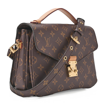 LOUIS VUITTON ルイヴィトン ハンドバッグ モノグラム ポシェットメティスMM 2WAY ショルダーバッグ M44875 ブラウン ゴールド金具 中古