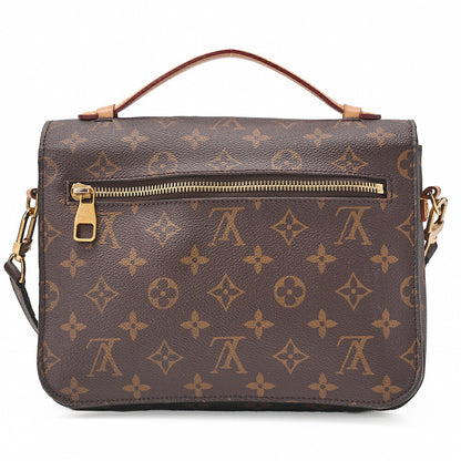 LOUIS VUITTON ルイヴィトン ハンドバッグ モノグラム ポシェットメティスMM 2WAY ショルダーバッグ M44875 ブラウン ゴールド金具 中古