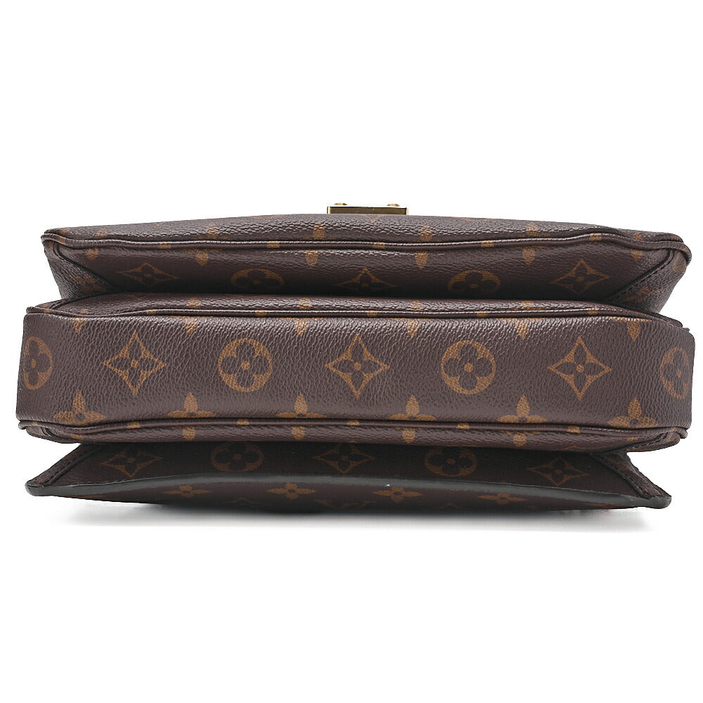 LOUIS VUITTON ルイヴィトン ハンドバッグ モノグラム ポシェットメティスMM 2WAY ショルダーバッグ M44875 ブラウン ゴールド金具 中古