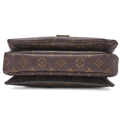 LOUIS VUITTON ルイヴィトン ハンドバッグ モノグラム ポシェットメティスMM 2WAY ショルダーバッグ M44875 ブラウン ゴールド金具 中古