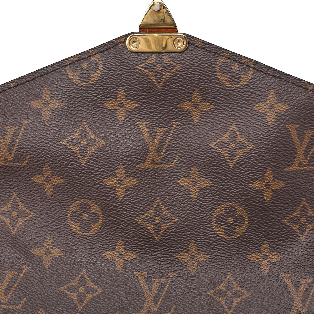 LOUIS VUITTON ルイヴィトン ハンドバッグ モノグラム ポシェットメティスMM 2WAY ショルダーバッグ M44875 ブラウン ゴールド金具 中古