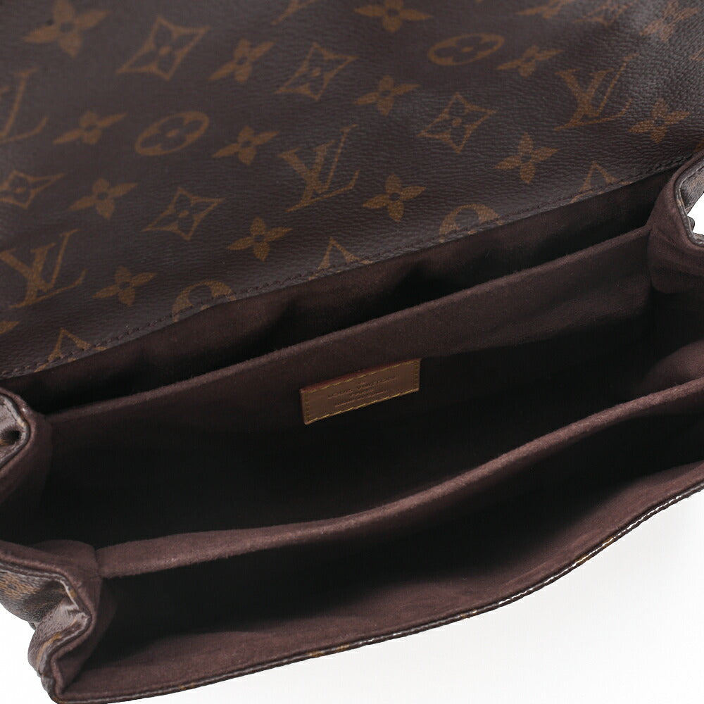 LOUIS VUITTON ルイヴィトン ハンドバッグ モノグラム ポシェットメティスMM 2WAY ショルダーバッグ M44875 ブラウン ゴールド金具 中古