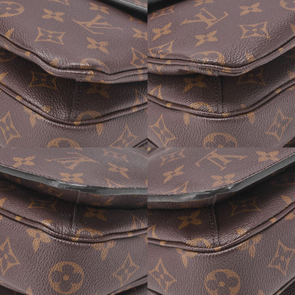 LOUIS VUITTON ルイヴィトン ハンドバッグ モノグラム ポシェットメティスMM 2WAY ショルダーバッグ M44875 ブラウン ゴールド金具 中古