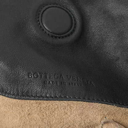 BOTTEGA VENETA Bottega Veneta Shoulder Bag Intrecciato Campana Lambskin Black Black-Tone Hardware, Pre-Owned