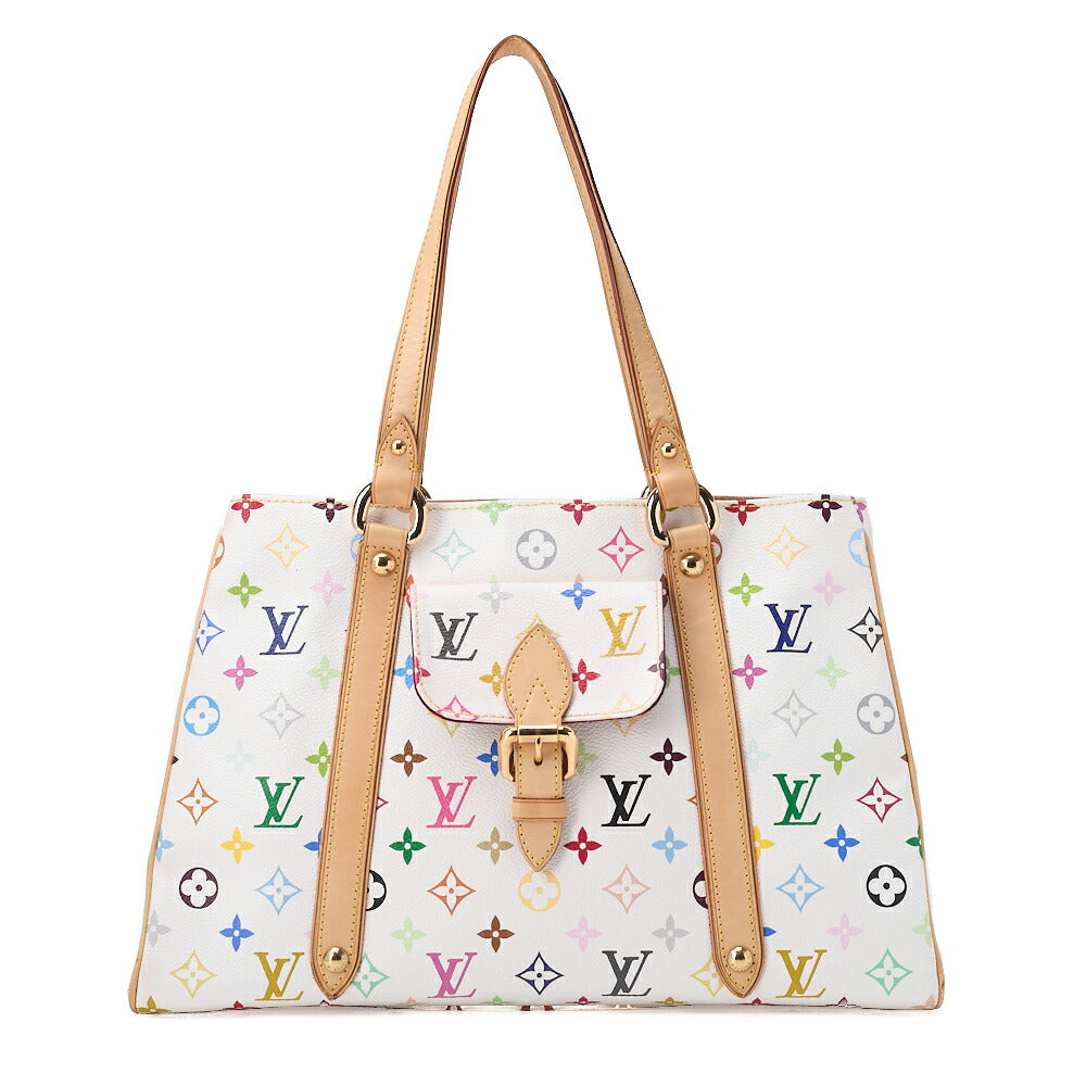 LOUIS VUITTON Louis Vuitton Bronze Monogram Monogram Aurelia MM Tote Bag Multicolor White Gold-Tone Hardware, Pre-Owned
