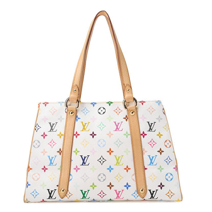 LOUIS VUITTON Louis Vuitton Bronze Monogram Monogram Aurelia MM Tote Bag Multicolor White Gold-Tone Hardware, Pre-Owned