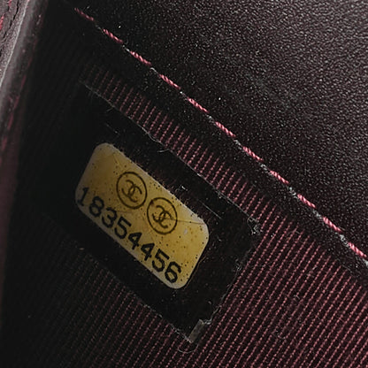 シャネル マトラッセ 2つ折り長財布 キャビアスキン 黒 ゴールド金具 中古