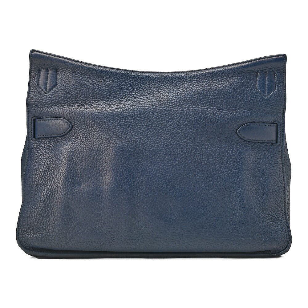 HERMES ジプシー31 トリヨンクレマンス ショルダーバッグ ブルーサフィール シルバー金具 中古品