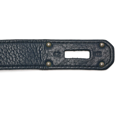 HERMES ジプシー31 トリヨンクレマンス ショルダーバッグ ブルーサフィール シルバー金具 中古品