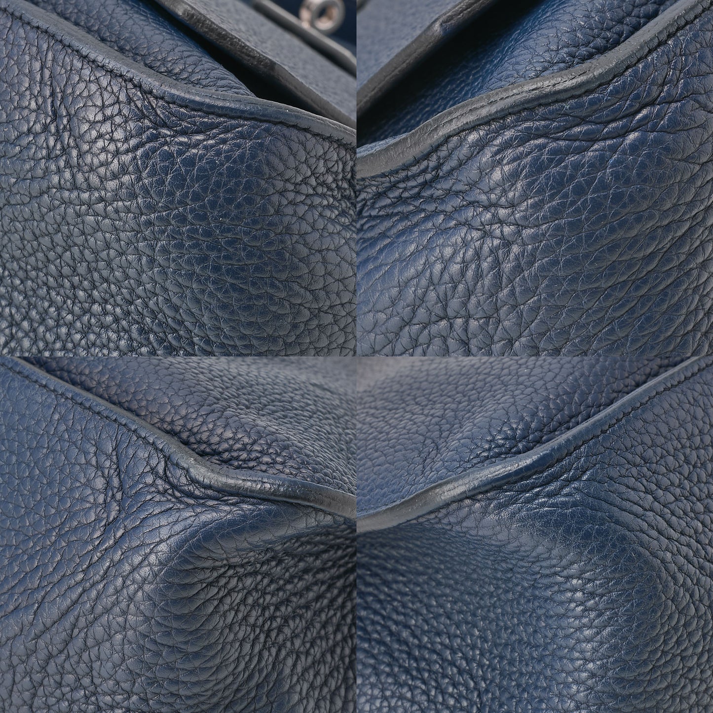 HERMES ジプシー31 トリヨンクレマンス ショルダーバッグ ブルーサフィール シルバー金具 中古品