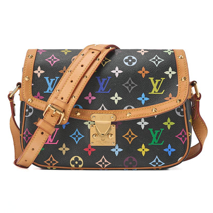 LOUIS VUITTON Louis Vuitton Monogram Sologne M92639 Shoulder Bag Black x Multicolor Gold-Tone Hardware, Pre-Owned