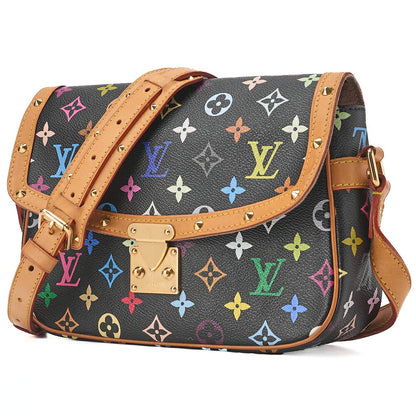 LOUIS VUITTON Louis Vuitton Monogram Sologne M92639 Shoulder Bag Black x Multicolor Gold-Tone Hardware, Pre-Owned